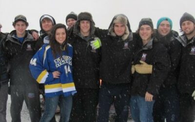 Ice Dogs “Skate The Lake” During Hockey Week Fairbanks