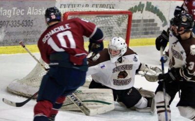 Ice Dogs cruise past Brown Bears