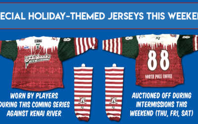 Special Christmas sweaters for this weekend’s series